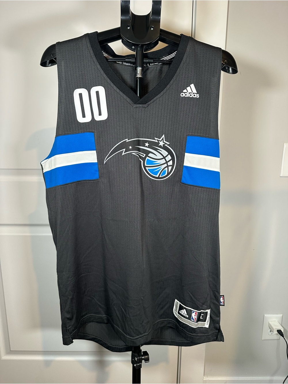 Adidas Aaron Gordon #00 Orlando Magic Swingman Jersey Black Men’s L